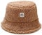Damen Plüsch Fischerhut Wintermütze Flauschige Bucket Hat Warme Anglerhut Winter Fischerhut Damen Kunstpelz Bucket Cap Warme Mütze mit breiter Krempe Flauschige Mütze (Khaki-1)