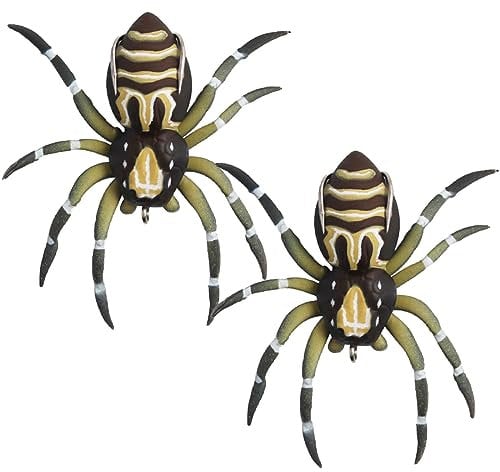 Weiche Angelköder, Tawny Spider Angelköder, weicher Gummi, Barschköder für Hecht, Forelle, Zander (2 Stück)