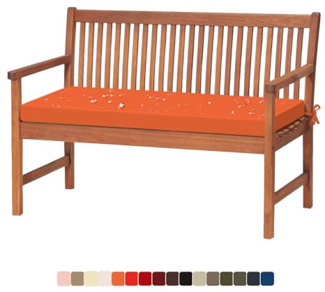 Lsjoaw Bankauflage 100X35X3CM Bankkissen Sitzauflage Sitzkissen wasserdicht Gartenbankauflage Schaukelkissen für Gartenbank Schwingen Bankpolster Outdoor für Fensterbank Gartenkissen Color#32