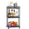 IBUYKE 3-Tier Home Bar Serving Cart,Kitchen Storage Carts With Wheels,11.79x15.72x33.01 inches,Rolling Mini Bar Cart for Home, Outdoor, Kitchen, Bedroom, Living Room TMJ319B