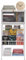 Bücherregal Mit Rollen Weiß, 120cm Hoch Bücherregal Kohlenstoffstahl, Standregal Mit 3-Lagige Regale Und 1 Fächern, Zeitungsständer Aufbewahrungsregal (55x28x120cm)