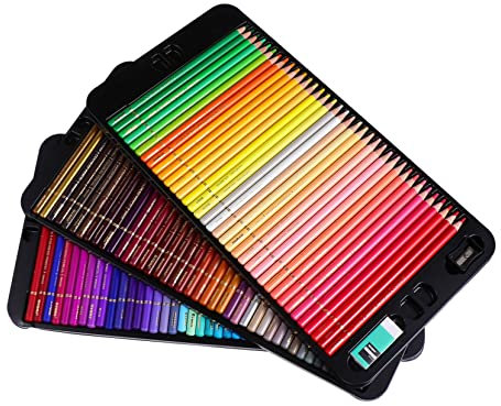 NUOBESTY Crayons De Couleur Premium De Crayons à Dessin Pour Artistes Étudiants Et Débutants Outils De Dessin Avec Texture Douce Et Résistance Lumière