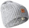 camel active Herren 406510-4M51 Beanie-Mütze, Rock Grey, Einheitsgröße