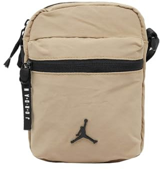 JORDAN - Tasche - Reißverschluss - Verstellbarer Riemen - Vordertasche mit Reißverschluss - Logo JORDAN, Beige/Schwarz, One size