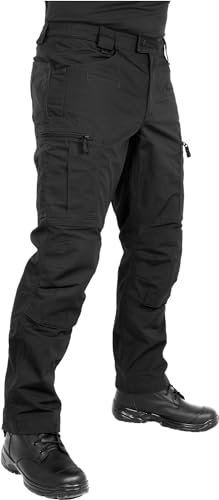 ACE Schakal Pantaloni Mission - Pantaloni Tattici Ripstop Lunghi da Uomo - Pantaloni da Trekking con Il 35% di Cotone da Uomo - Nero - 30/30