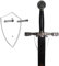 marvel viking culture pack of 1 Acrylic 8mm Sword Holder Wall Mount for Sword Axe Holder Sword Wall Hanger Vertical Display Rack for Lightsaber Katana Holder Dagger Anime Sword