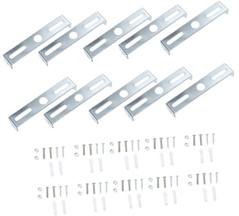 Hemobllo Support de Fixation pour Lustre Métallique 95mm, Barre Transversale de Luminaire Robuste, Accessoire Plafonnier Pratique pour Éclairage Plafond, Lot de 10 Pièces pour Installation