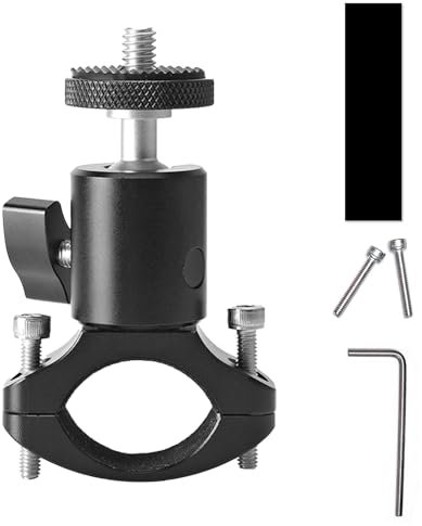 Robuste GoPro Halterung für Fahrradlenker, Metall Fahrrad Lenkerhalterung Befestigung, Universelle Action Kamera Fahrrad Halterung mit 360° Rotation aus Aluminiumlegierung (Regular model)