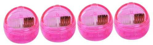 Healeved 4pcs Nail Drill Bit Cleaner Compact Nail Art Accessory for Polishing Heads Drill Bits