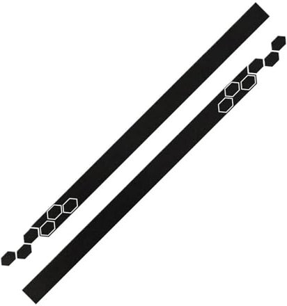 Alettoni Laterali Per VW Per Golf 4 5 6 7 Per Polo Accessori Per Auto Adesivi In PVC Laterali Per Portiere Auto Pellicola In Vinile Decalcomanie Decorative Spoiler Minigonne Laterali(Matt Black)