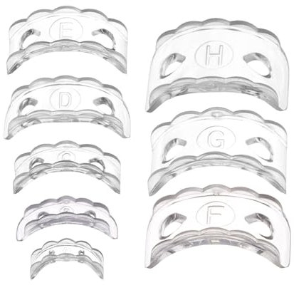 8 Pack Multifuntional Rings Size Adapters Soft Silicone Inserts Assorted Sizes Rings Adjusters for Various Rings Types
