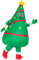 JYZCOS Inflatable Christmas Tree Costume Adult Blow up Funny Cosplay Xmas Party Outfit, Green, Large