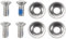 Joskeijky El Kit de Tornillos de Fijación de Snowboard incluye 4 Tornillos de Snowboard y 4 Arandelas de Tornillos de Snowboard.