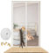 Cat Door Screen, Door Fly Screen Curtain 90X210CM, Heavy Duty Anti Mosquito Fly Curtain Pet Screen Door with Zip Prevent Dogs Cats Running Out from Home, Cat Screen Mesh for Living Room Kitchen Patio