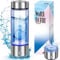 Upgraded Hydrogen Water Generator Bottles, Portable Hydrogenated Water Bottle with SPE Technology, 420ML Hydrogen Water Bottle Generator, Rechargeable Ionizer Machine for Home, Office, Travel, Silver