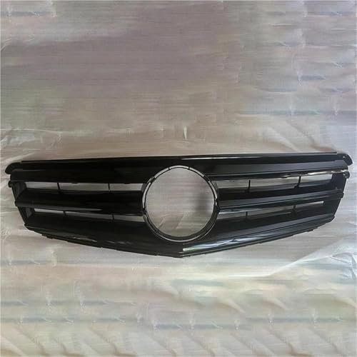 DZSNBMSHD Grill Ersatz Frontgrill Haubengrill Tuning Grills Für Mercedes Für Benz C-Klasse W204 C180 C200 C300 C350 2008-2014(Alles schwarz)