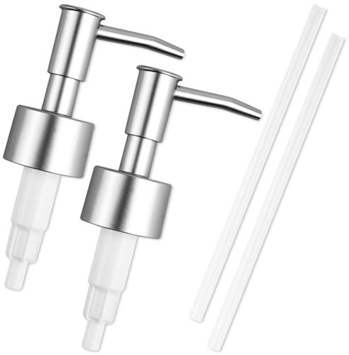 2 Stück Seifenspender Pumpkopf Ersatzpumpe, Seifenpumpe aus Kunststoff, Seifenspender Aufsatz, Praktische Seifenspenders-Pumpe für Flaschen​