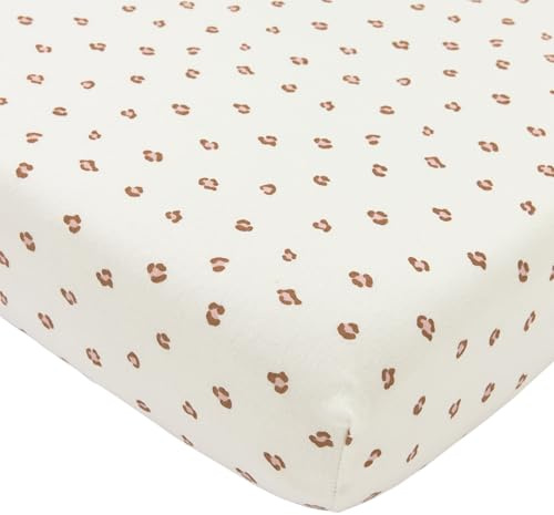 Meyco Spannbettlaken Beistellbett 50x90cm Jersey Spannlaken Mini Panther | 100 % Baumwolle - Oeko Tex zertifiziert - Spannbetttuch - Rundum-Gummizug - atmungsaktiv & hautfreundlich
