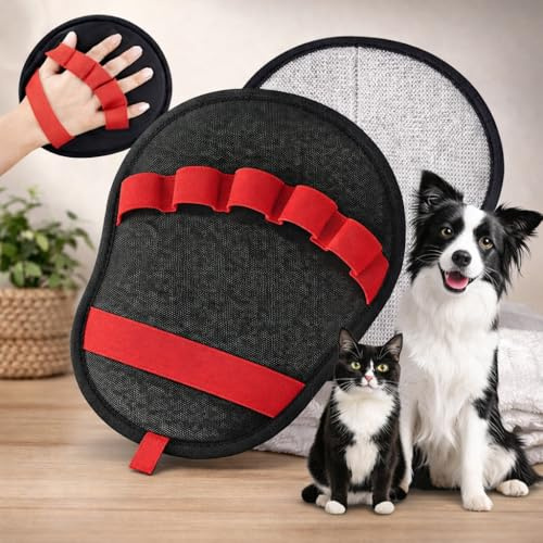 Tierhaarentferner handschuh, Hundehaare entfernen, katzenhaarentferner, fellmagnet, pet Hair Remover Glove,pet handschuh, Wiederverwendbar zur Fellpflege im Alltag, Fell Magnet Handschuh