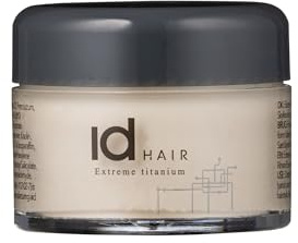 IdHAIR Extreme Titanium Wax Reisegröße - Professionelles Mudwachs für stylisches Kurzhaar - Starker Halt, Glanz und Textur - Einfach auszuspülen - Parabenfrei - 25 ml (1er Pack)