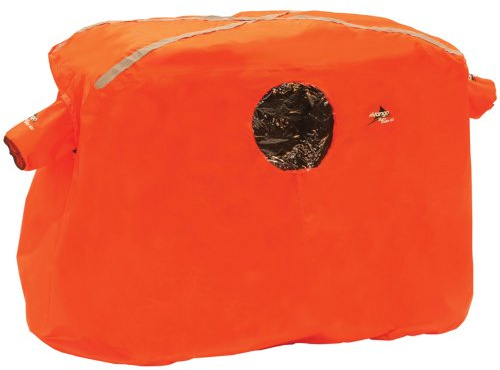 Vango Storm Shelter 200, Bright Orange Emergency Shelter with Reflective Tape, Highly Visible, Waterproof Survival Tent for 2 People