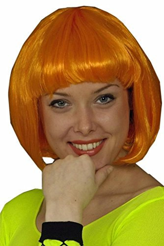 PERÜCKE =FOXY= ORANGE SCHWER ENTFLAMMBAR