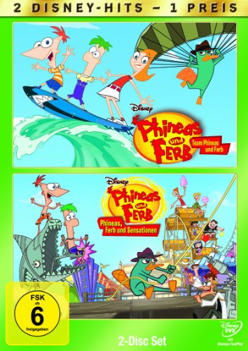 Spaß für Unterwegs-Doppelpack: Phineas und Ferb: Team Phineas und Ferb + Disney Phineas und Ferb - Phineas, Ferb und Sensationen [2 DVDs]