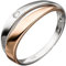Jobo Damen Ring 585 Gold Weißgold Rotgold bicolor 1 Diamant Brillant Diamantring Größe 60