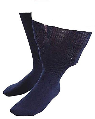 SockShop Iomi Footnurse - Mens & Womens Unisex Extra Wide Soft Cotton Oedema Socks for Swollen Feet