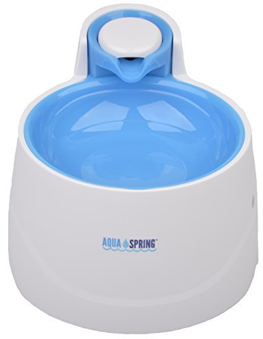 AquaSpring Illuminated Pet Water Fountain, Blue