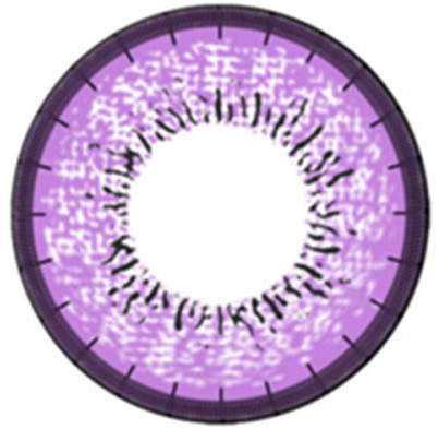 Matlens – EOS Farbige Kontaktlinsen mit Stärke circle lenses lila violet J-203 2 Linsen 1 Kontaktlinsenbehälter 1 Pflegemittel 50ml -100