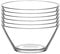 LAV 6x Clear 10.5cm Vega Glass Serving Bowls - Small Kitchen Pasta Salad Fruit Party Platter Food Dip Snack Dishes Set