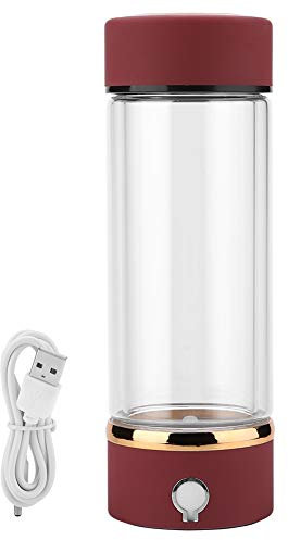 Fdit Wasserstoffreiche Wasserschale Trinkflasche Portable USB Wasserstoff Ionisator Generator Maker 420mL