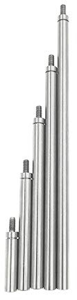 SUXING Verlängerungen für Messeinsätze, Stahl Durchmesser 4.5 mm, Länge 20/40/60/80/100 mm, Gewinde M2.5