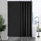 Furlinic Cortina Ducha Antimoho con Impermeable Cortinas Baño Tela Poliéster Lavable con 12 Anillas Cortina Ducha para Bañera Cuarto de Baño Negro 200x200cm
