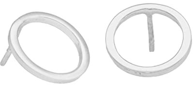 pakilia Ohrstecker Círculo - fair trade Ohrringe, Handarbeit aus Mexiko, 925 Sterling Silber