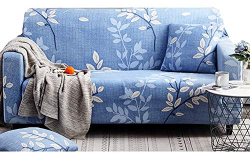 PLUS PO Couch bezug überwurf Sessel Sofa Sitz Abdeckung Stretch Sofa abdeckungen Stuhl abdeckungen für Sessel Couch Abdeckung 145-190,Sky Blue