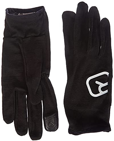 ORTOVOX 185 Rock'n'Wool Glove Liner Handschuhe, Black Raven, M
