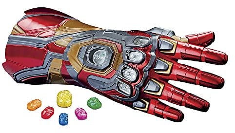 Avengers Iron Man Nano Gauntlet Articulated Electronic Fist, Roleplay Prop, Roleplay Accessory, Includes 6 Removable Light-up Infinity Stones, Teen, Young Adult