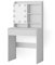 Vicco Schminktisch Laura, Kosmetiktisch mit Spiegel, Weiß, 70 cm mit LED Beleuchtung