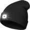 KAVAVO Beanie-Mütze mit Licht, wiederaufladbare USB-LED-beleuchtete Beanie-Mütze, Unisex-Winterwärmer-Strickmütze für Nachtspaziergänge, Angeln, Camping, Jagd.