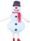 MXoSUM Inflatable Santa Costume for Adult Inflatable Snowman Elf Costume Suit Blow up Christmas Costume Funny Xmas Costume
