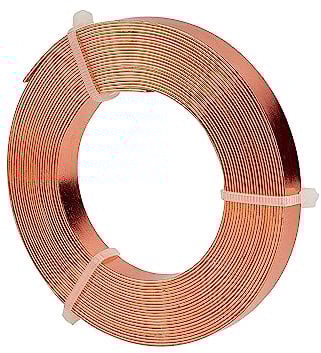 BENECREAT 16.5 Fuß 10 mm Breit Rose Gold Flacher Schmuck Handwerk Draht 18 Gauge Aluminiumdraht für Lünette, Bildhauerei, Anker, Schmuckherstellung