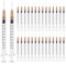 50 Stück Spritze 1 ml, Vegena 1 ml Spritzen Set Plastiktube spritzen Einwegspritzen Klein Dosierspritze Liquid Spritze Unabhängige Siegel Verpackung Einmalspritzen (50)
