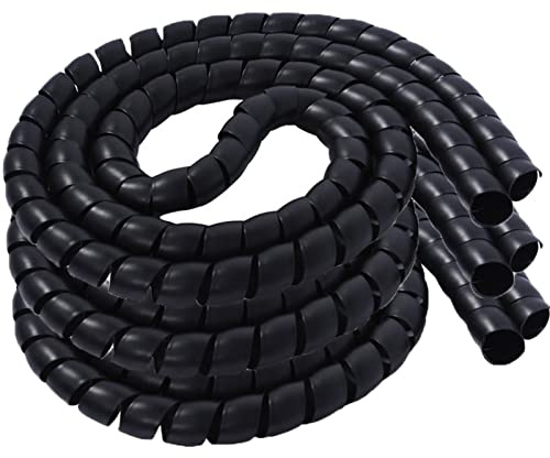 FUNZON Kabelschutz für Hunde und Katzen, 10 m, Spiralkabel-Management-Organizer, schützt Ihre Haustiere und Tiere vor Kauen, isolierter elektrischer Draht, 10 m x 10 mm, 5 Stück/Packung