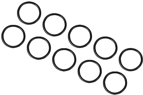 QUARKZMAN 10 Stück Nitrilkautschuk O Ring Reparatur 27mm x 22mm x 2,5mm für Wasserhahn Klempner Reparatur Dichtung Verbindung, Schwarz