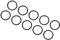 QUARKZMAN 10 Stück Nitrilkautschuk O Ring Reparatur 27mm x 22mm x 2,5mm für Wasserhahn Klempner Reparatur Dichtung Verbindung, Schwarz