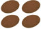 sourcing map 4 Stück Ellbogen Knie Bügeleisen Stoff Patche Reparatur Oval Helle Gelb Braun für Kleidung Handwerk Reparatur Kit Rucksack Schuhe Dekoration