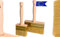 ToolSpace 2 Pièce Pinceau 70/130mm Brosse en Bois pour Lasure Badigeon Chauler de la Peinture à la Chaux Spalter Large avec Poil Naturel pour Application Terrasse Mur Enduit Murale à Effet Papier