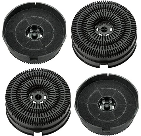 SPARES2GO Filtro al carbone compatibile con elica ERA-STD-80 ELITE 14 ERA GR cappa aspirante (confezione da 4)